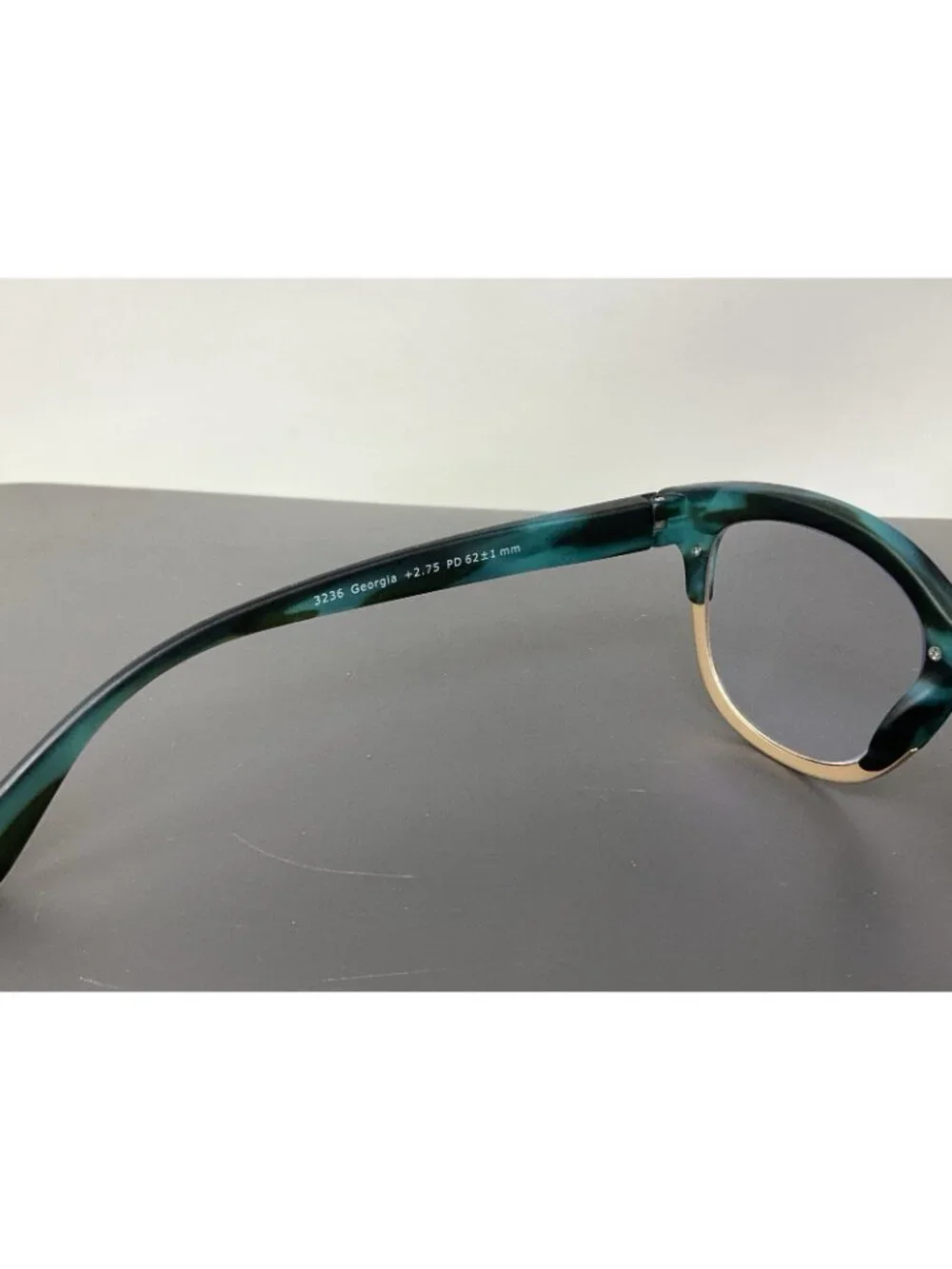 Peepers Georgia 3236 +2.75Readers Reading Glasses Teal Gold